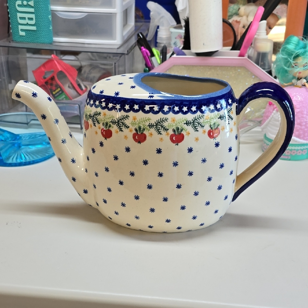 Boleslawiec Polish Pottery Watering Can